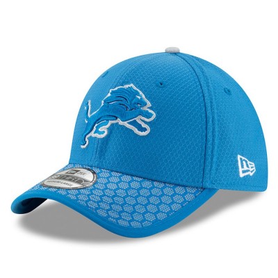 Men's Detroit Lions New Era Blue 2017 Sideline Official 39THIRTY Flex Hat 2748791